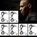 Kotbs 6 Sheets Temporary Tribal Face Tattoo, Waterproof Temporary Tattoos Halloween Tattoo Sticker for Men Women Fake Tattoos