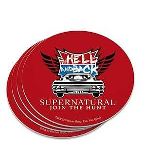 GRAPHICS & MORE Supernatural to Hell and Back Novelty Coaster Set