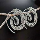 スパイラル フェザー イヤリング バリ 925 スターリング シルバー JD44 JackieDesign Spiral Feather Earrings Bali 925 Sterling Silver JD44(4)
