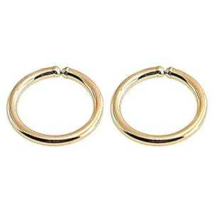 Fashion Art Jewelry 5.5mm 22 GA Gold Filled Hoop Earrings Cartilage Nose Septum Helix Tragus Piercing Hypoallergenic Thin Tiny (5.5mm 22 Gauge 1 Pair, 14K Gold Filled)