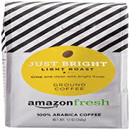 アマゾンフレッシュジャストブライトグラウンドコーヒー、ライトロースト、12オンス AmazonFresh Just Bright Ground Coffee, Light Roast, 12 Ounce