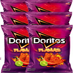 Doritos Flamas フレーバートルティーヤチップス 正味重量 10 オンス スナックケアパッケージ (6) Doritos Flamas Flavored Tortilla Chips Net Wt 10 Oz Snack Care Package (6)