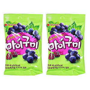 オリオンチューイーフルーツスナックグレープフレーバーグミ-マイグミ（12パック） Orion Chewy Fruit Snack Grape Flavored Gummy - My Gumi (12 Pack) 1