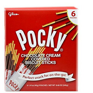 楽天Glomarketグリコ ポッキー チョコクリームスティックビスケット（6袋入） Glico Pocky Chocolate Cream Covered Biscuit Sticks （6 Pouches）
