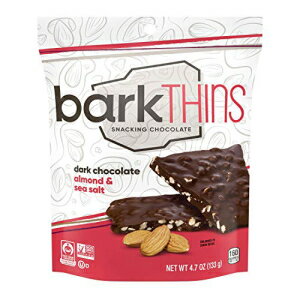 barkTHINSダークチョコレート（アーモンドと海塩） 4.7オンス（6パック） barkTHINS Dark Chocolate (Almonds with Sea Salt), 4.7 Ounce (Pack of 6)