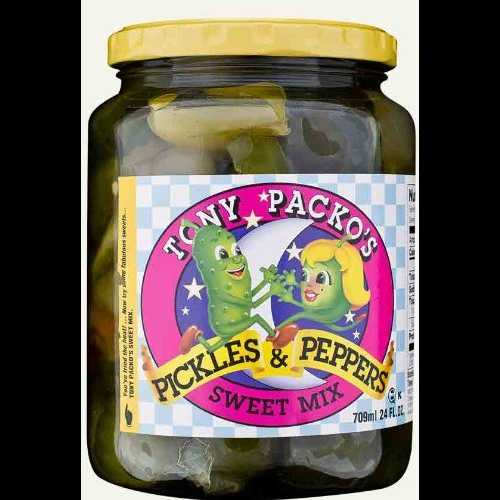 ȥˡѥåΥȥߥåԥ륹ȥڥåѡ Tony Packo's Sweet Mix Pickles and Peppers