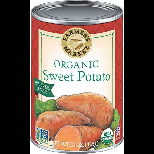 ファーマーズ マーケット オーガニック サツマイモ ピューレ、15 オンス缶 (12 個パック) Farmer's Market Foods Farmer's Market Organic Sweet Potato Puree, 15-Ounce Cans (Pack of 12)