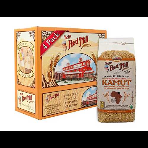 Bob's Red Mill オーガニック カムット ホラーサン ベリー、24 オンス (4 パック) Bob's Red Mill Organic Kamut Khorasan Berries, 24 Oz (4 Pack)