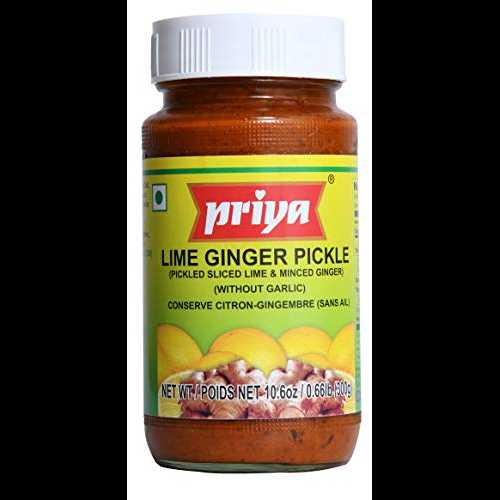 Priya Lime Ginger Pickle (Without Garlic) - 10.6oz
