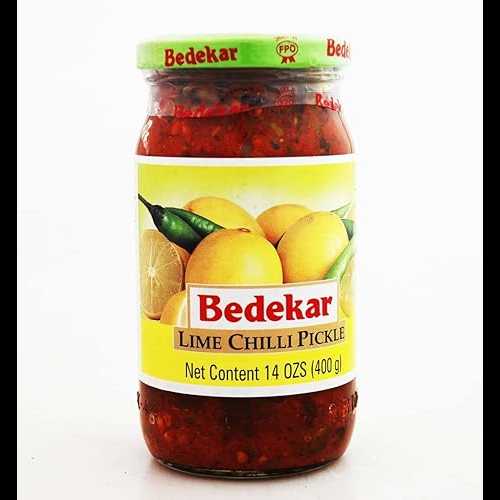 Bedekar ライムチリピクルス - 400g、14オンス Bedekar Lime Chilli Pickle - 400g., 14oz