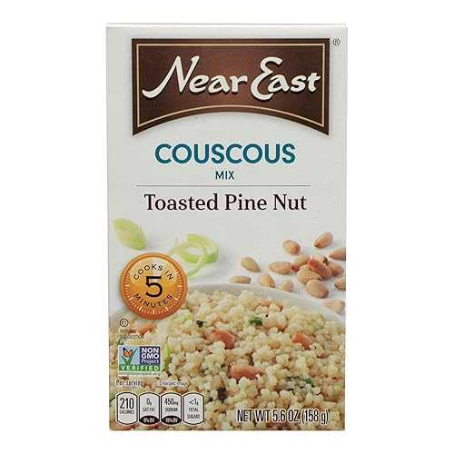 トースト松の実クスクス 5.60オンス (12個入り) Near East Toasted Pine Nut Couscous 5.60 Ounces (Case of 12)