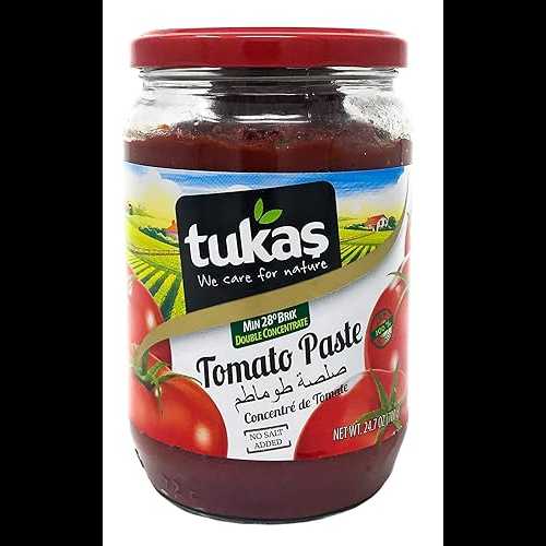 Tukas プレミアムトルコトマトペースト 24.7 オンス ~ 700 グラム Tukas Premium Turkish Tomato Paste 24.7 Ounce ~ 700 Gram