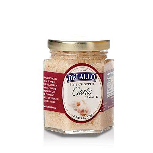 Delallo Garlic Minced Water 6 Oz Delallo Garlic Minced Water 6 Oz