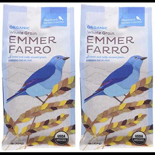 認定オーガニック エアルーム小麦 全粒粉 エマー ファロ ワシントン 2 パック 各 454 g 16 オンス Bluebird Grain Farms Certified Organic Heirloom Wheat Whole Grain Emmer Farro Washington Pack of 2 454 g 16 oz each