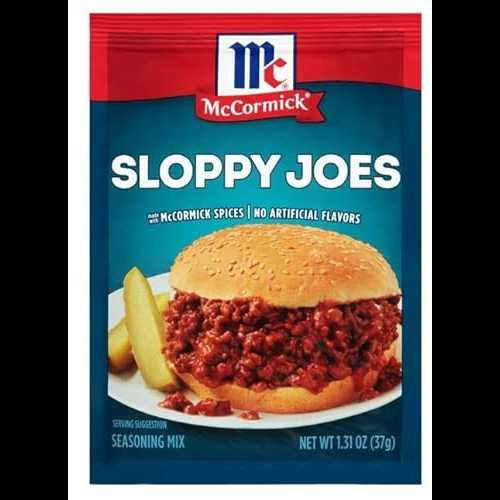 マコーミック スロッピー ジョーズ シーズニング ミックス 1.31 オンス - 6 パック McCormick Sloppy Joes Seasoning Mix 1.31 Oz - 6 Pack
