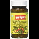 Priya, ゴングラ赤唐辛子ピクルス (ハイビスカス カンナビナス) ピクルス、300 グラム (gm) Priya, Gongura Red Chilli ...