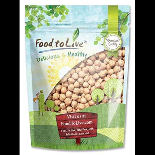 Food to Live のひよこ豆/ひよこ豆 (コーシャ、低ナトリウム、乾燥、バルク) — 3 ポンド Garbanzo Beans/Chickpea by Food to Live (Kosher, Low Sodium, Dry, Bulk) 3 Pounds