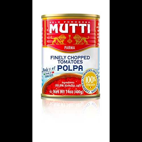 細かく刻んだトマト、14オンス 缶（6缶） Mutti Finely Chopped Tomatoes, 14 oz. Can (6 Cans)
