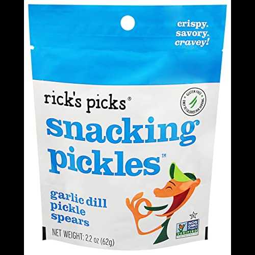 Ricks Picks、スナッキング ピクルスピア ガーリック ディル、2.2 オンス Rick's Picks Ricks Picks, Snacking Pickle Spears Garlic Dill, 2.2 Ounce Ricks Picks、スナッキング ピクルスピア ガーリック ディル、2.2 オンス Rick's Picks Ricks Picks, Snacking Pickle Spears Garlic Dill, 2.2 Ounce