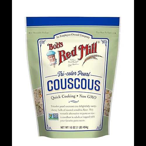 Bob's Red Mill Tri-Color Pearl Couscous, 16 oz (Pack of 1) - Non GMO, ...