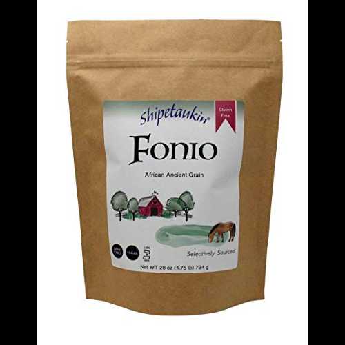 Shipetaukin Vegan Instant Fonio: A Quick Cooking Gluten Free Lectin Free Ancient African Whole Grain Supergrain (28 Ounce)