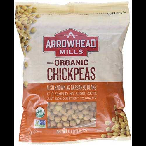 Arrowhead Mills Organic Chickpeas, 16 Ounce Bag (Pack of 6)