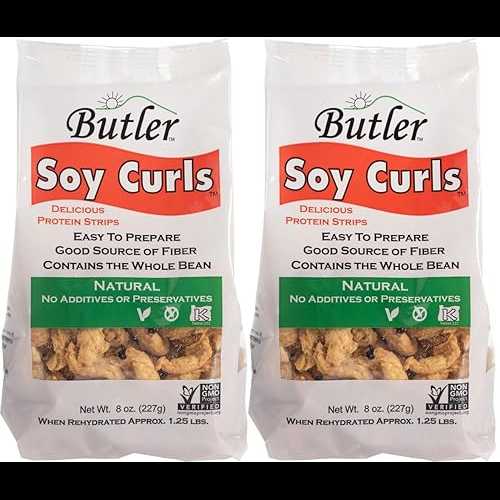 Butler Foods、ソイカール、8オンス(2個パック) Butler Foods, Soy Curls, 8 Ounce (pack of 2)