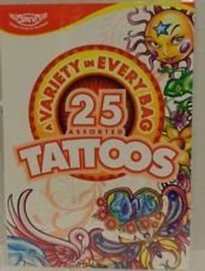 Savvi 25 種類の一時的なタトゥーの詰め合わせ Savvi 25 Assorted Temporary Tattoos Savvi 25 種類の一時的なタトゥーの詰め合わせ Savvi 25 Assorted Temporary Tattoos