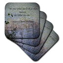 3dRose CST_127862_3 Thoreau Quote a Lake Scene Photo with a Thoreau Quote Cerami...