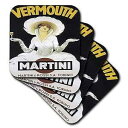 3dRose Vintage Martini Martini and Rossi Advertising Poster - Ceramic Tile Coast...