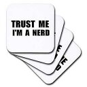 3dRose CST_195639_1 私はオタクだと信じてください。Fun Nerdy Humor Geeky Black Text Funny Geek ギ...