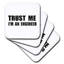3dRose CST_195603_2 Trust Me I'm an Engineer 楽しいエンジニアリング ユーモア 面白い仕事 仕事 ギフト ソフトコー...