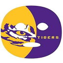 NCAA LSU タイガースの試合日のフェイス タトゥー (4 セット)、フリー サイズ Siskiyou NCAA LSU Tigers Game Day Face Tattoo (4 Set), One Size