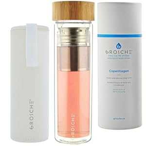 GROSCHE Copenhagen Tea and Fruit Infuser Water Bottle - Double Walled ...