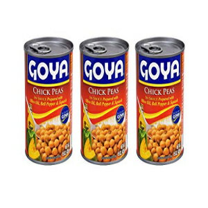 Goya Guisadas Ready-to-Eat Chick Peas in Sauce (3 Pack, Total of 45oz)
