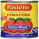 楽天GlomarketPastene Kitchen Ready 無塩挽き皮むきトマト、28 オンス （6 個パック） Pastene Kitchen Ready No Salt Ground Peeled Tomatoes, 28 Ounce （Pack Of 6）