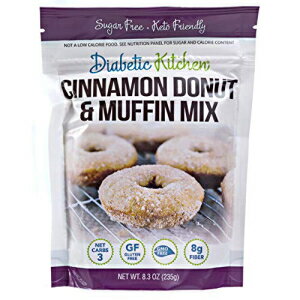 Diabetic Kitchen ViPgh[ic~bNX - VK[t[}tB~bNX - Y 3 Oet[ - @ 8g `qg݊ lHÖⓜAR[sgp Diabetic Kitchen Cinnamon Keto Donut Mix - Sugar Free Muffin M