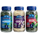 Litehouse Freeze-Dried Herbs Flavors of Italy, (Garlic, Basil, Parsley), 3-Pack