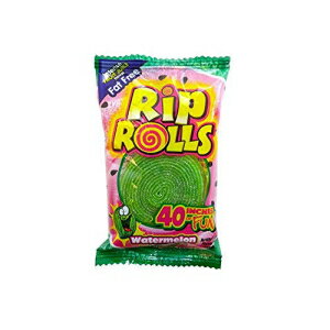 リップロール - 個別包装された1.4オンスロール24パック（スイカ） Rip Rolls - 24 Packs of Individually Wrapped 1.4 oz Rolls (Watermelon)