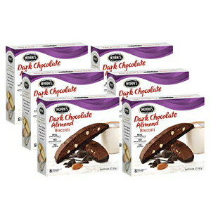 Nonni's Biscotti, Dark Chocolate Almond, 6 Boxes, 48 Biscotti Total
