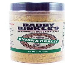 Daddy Hinkle's 11 オンス シーズニング | こする | マリネ - オニオン & ガーリック Daddy Hinkle's 11-oz Seasoning|Rub|Marinade-Onion & Garlic