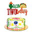 KREATWOW Taco Twosday Birthday Party Decorations Cake Topper Mexican Fiesta 2nd Birthday Party Supplies Dos Taco Bout Two Cake Topper