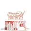 YotaWish Rose Gold Glitter Happy 52nd Birthday Cake Topper - Hello 52 - Cheers to 52 Years Party Decoration