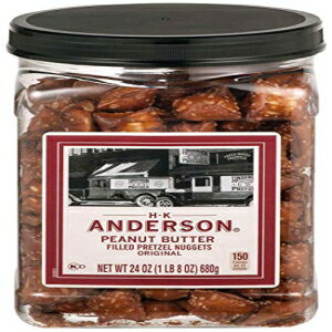 HK アンダーソン ピーナッツバター入りプレッツェル ナゲット 24 オンス 8 個パック H.K. Anderson Peanut Butter Filled Pretzel Nuggets 24 oz Pack of 8