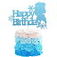 Deneo Frozen Cake Topper, Snowflake Cake Topper, Princess Cake Topper, Frozen Birthday Party Dec..