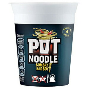 Pot Noodle Bombay Bad Boy Flavour - 90g - Pack of 4 (90g x 4)