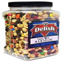 M&M's Classic Trail Mix by It's Delish, 3 lb Reusable Container | Gourmet Chocolate M and M Trail Mix with Dried Fruit and Nuts
