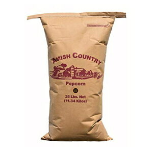 Amish Country Popcorn | 25 lb Bag | Medium Yellow Popcorn Kernels | Old Fashioned with Recipe Guide (Medium Yellow - 25 lb Bag)