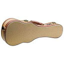 Stagg GCX-UKS Deluxe Hard Case for Soprano Ukulele - Vintage Gold Tweed