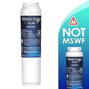 Waterdrop Plus GSWF ダブルライフタイム交換用冷蔵庫水フィルター、GE GSWF、Kenmore 46-9914、469914、9914 と互換性あり Waterdrop Plus GSWF Double Lifetime Replacement Refrigerator Water Filter, Compatible with GE GSWF, Kenmore 46-9914